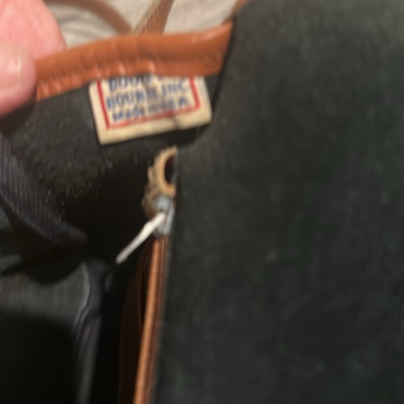 Vintage Dooney & Bourke Black & Brown Fold Over Leather Crossbody Should… - Picture 11 of 16